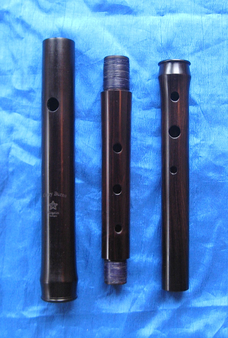 [ detail photo of a Blackwood Folk Flute ]